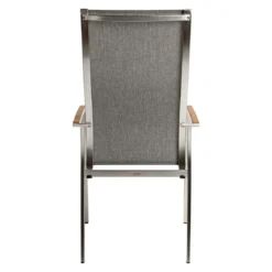 Stern Mika Stapelsessel Hoch Edelstahl/Textilene Silber/Leinen Grau -Gartenmöbel Geschäft stern mika stapelsessel hoch edelstahl textilene 1367886 6