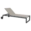 Stern Robin Gartenliege Aluminium/Textilene Anthrazit/Kaschmir