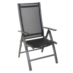 Sungörl Bornheim Klappsessel Aluminium/Textilene Anthrazit/Schwarz