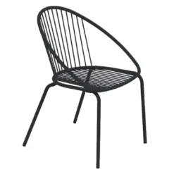 Vermobil Aria Stapelstuhl Stahl Schwarz