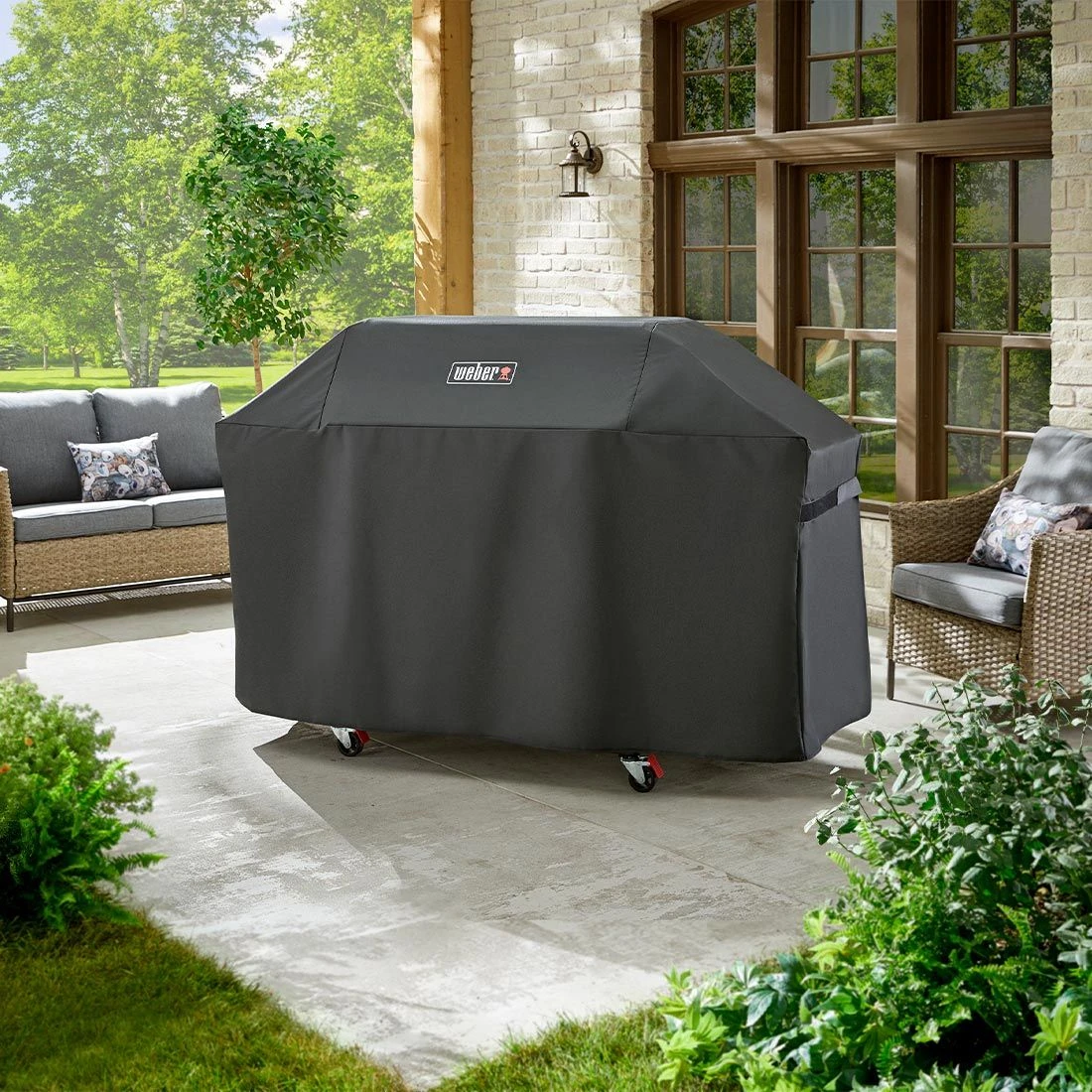 Weber Premium Grillabdeckung Für Genesis 400 Serie Schwarz 2 Weber Premium Grillabdeckung Für Genesis 400 Serie Schwarz – Bild 2