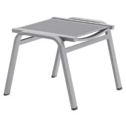 Zebra Fly Hocker Aluminium/Textilene Elegance Grey/Dark Grey