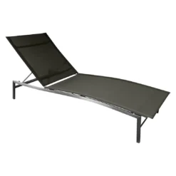 Zebra One Gartenliege Edelstahl/Textilene Edelstahl/Dark Platinum