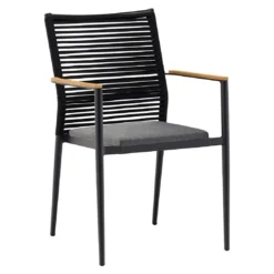 Zebra Spider Stapelsessel Aluminium/Rope Graphit
