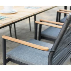 Zebra Spider Stapelsessel Aluminium/Rope Graphit -Gartenmöbel Geschäft zebra spider gartensessel aluminium rope teak al graphit 1089729 4